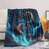 Dragons  Print Flannel Blanket, High quality Comfortable for All Seasons, Home Decor, Warmth and Comfort