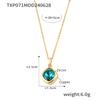 Chic Style Jewelry Set with Interchangeable Zircon - Unique Copper Design