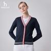 HAZZYS Women's Striped Wool Cardigan