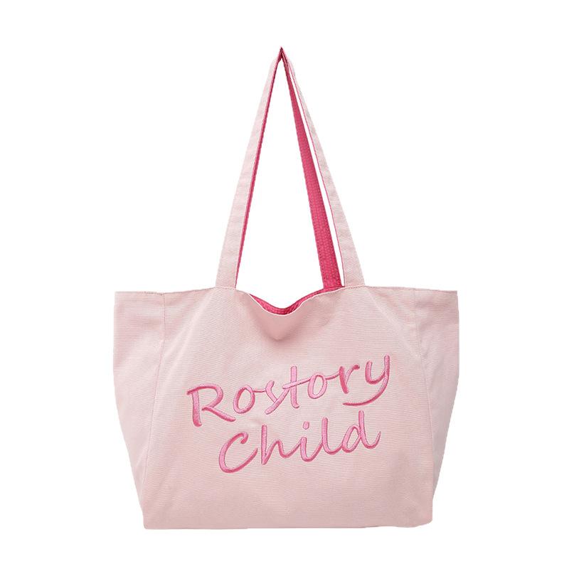 Nová velkokapacitní taška tote Dámská módní plátěná taška přes rameno