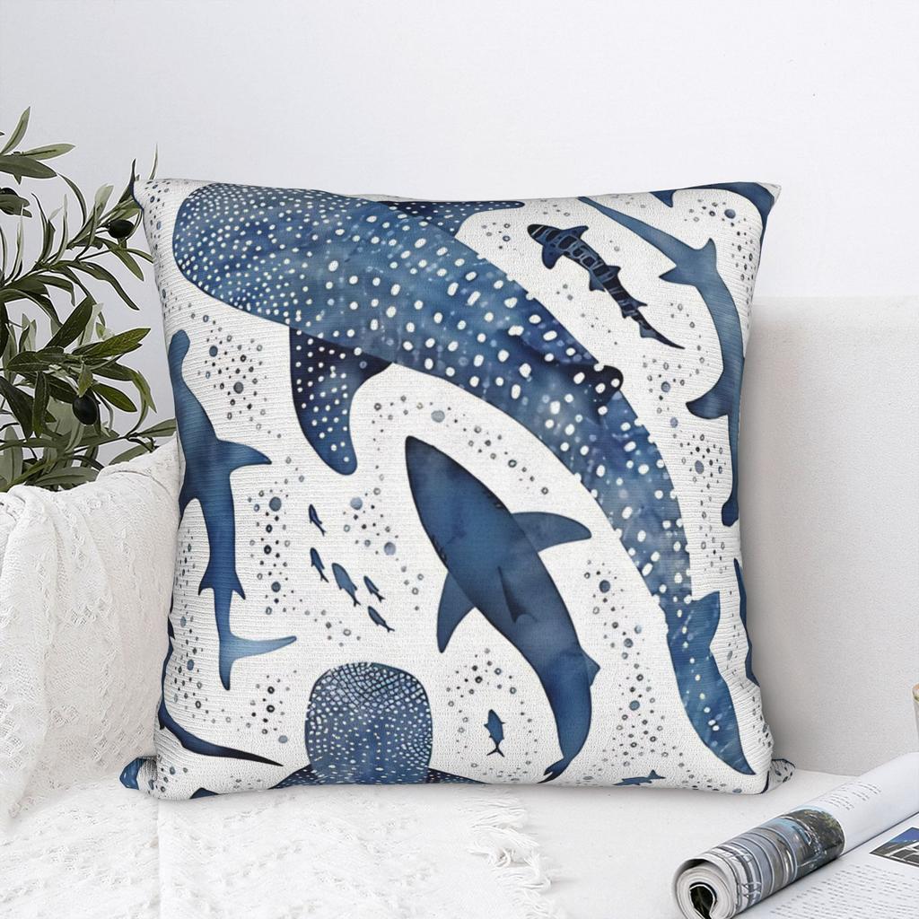 Great White Shark Pattern Pillowcases Funny Pillow Case For Sofa Home Decoration Soft Pillow Cover