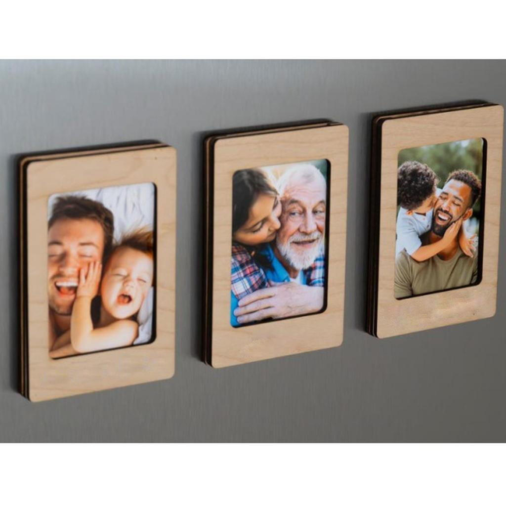 1 Piece 12cm * 8cm Car Sun Visor Photo Clip, Wooden Mini Photo Frame, Car Interior Decoration Accessory