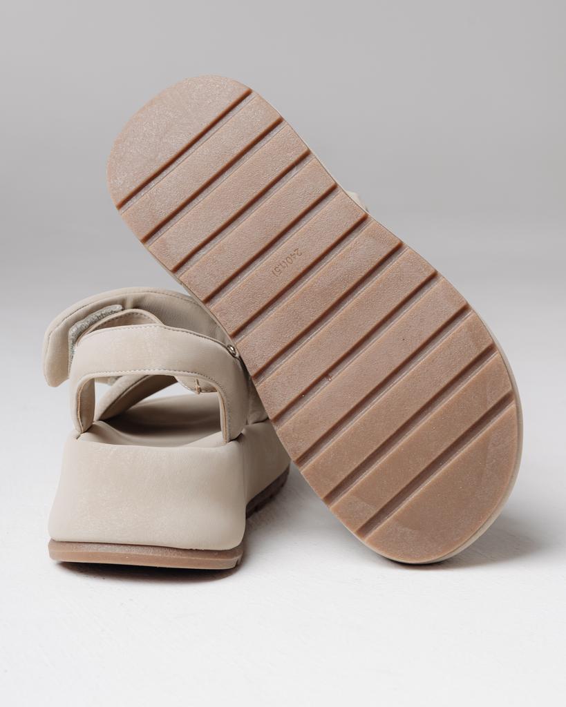 Platform Sandals SUNY LIANA 8501 36 Light Beige Nubuck