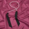 Korean Retro Polka Dot Silk Scarf & Pearl Necklace Clavicle Accessory