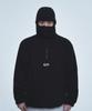 Passamontagna Mezza Zip con Cappuccio -[Nero]