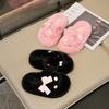 Children's Autumn and Winter New Korean Version Thick-bottomed Cartoon Fluffy Slippers Girls Wear Indoor Cute Slippers Plush