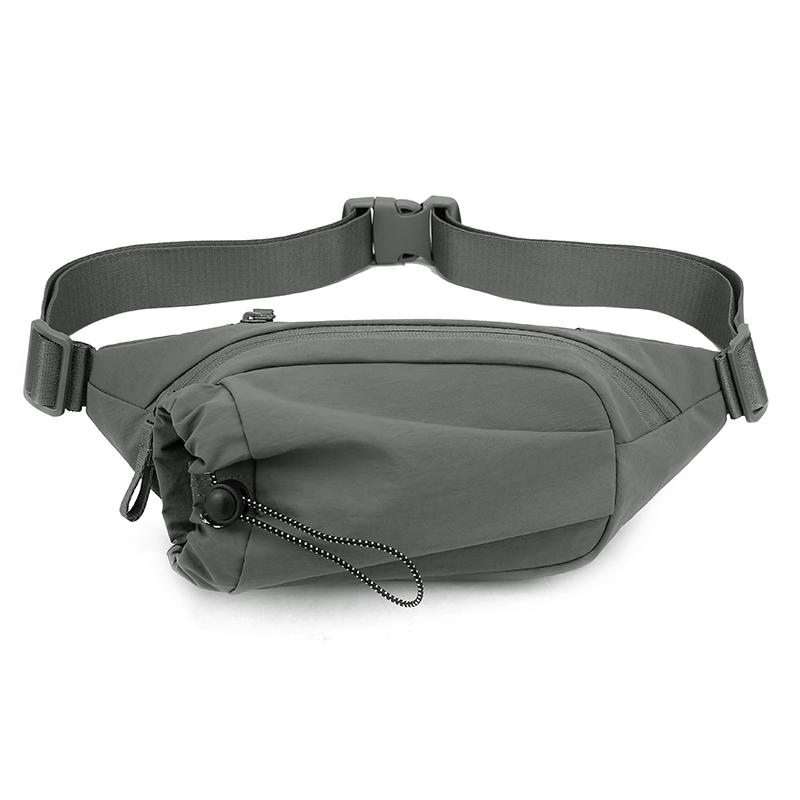 Men's Outdoor Waist Bag Water Kettle Bag Solid Color Mobile Phone Bag Chest Bag Crossbody Bag