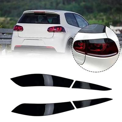 4 adet arka kuyruk işık lambası göz kapağı ayar kapağı Golf 6 için MK6 2008 2009 2010 2011 2012 2013 farlar kaş göz kapakları Trim
