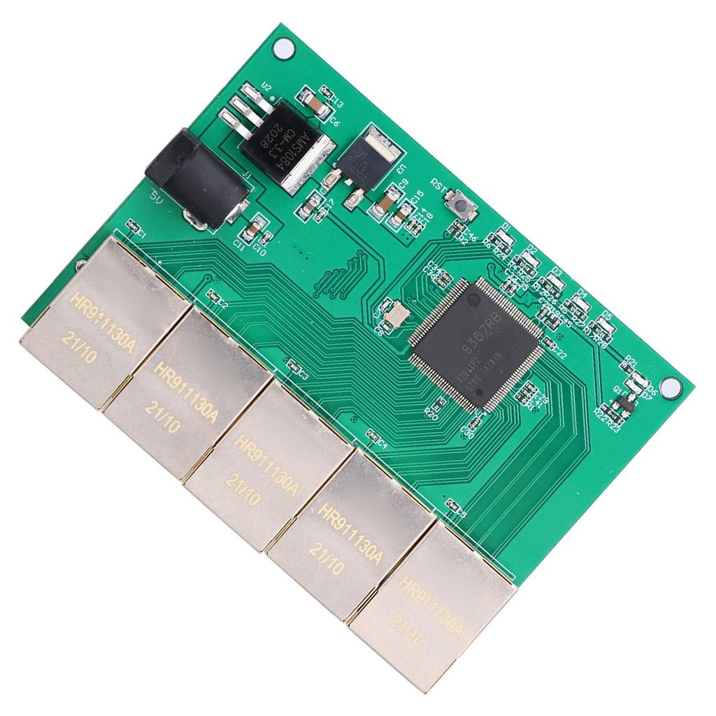 Modul Switch 5 Porturi 1000M 100M ACTIV Gigabit Ethernet Bazat pe Bloc pentru RTL8367RB DC 5V