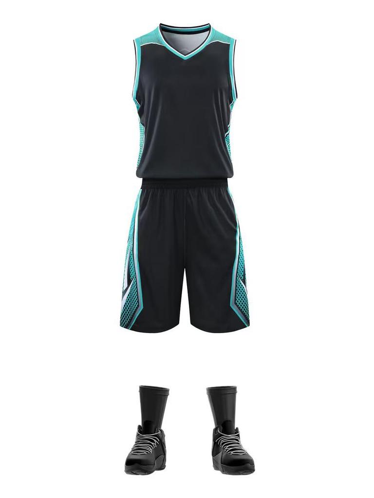 Custom Printed Plus Size Basketball Uniform Set - Men's Team Sports Jerseys