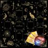 Practical Foldable Night Theme Tarots Cloth Easy To Clean Velvets Divination Mat Fabric Texture for Spiritual Practices