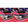 Car Headlight Eyebrow Cover Front Lamp Eyelid Decor For Lexus IS200 1998-2005 Carbon Fiber Trim Sticker 2pcs