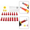 23 Pcs Stainless Steel Caulk Nozzle Applicator with Base Caulking Finisher