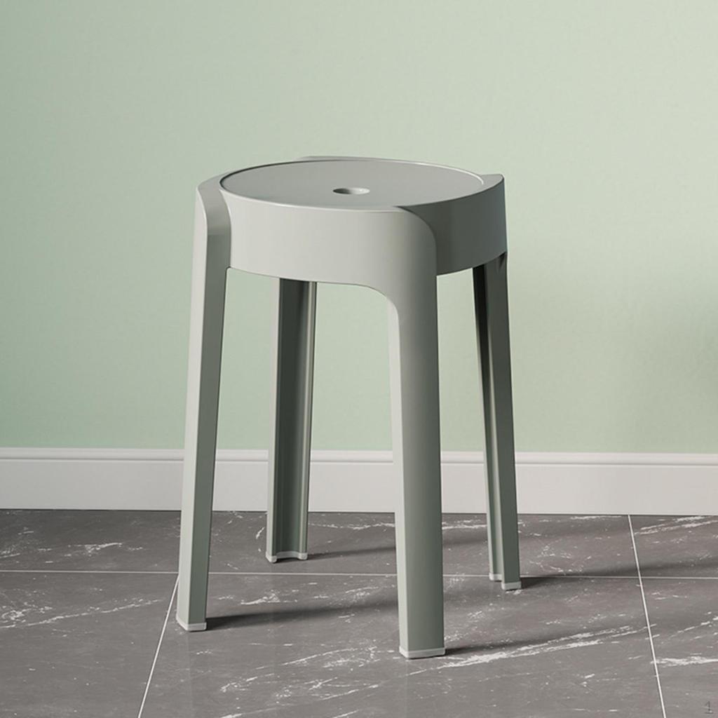 Round Stool Dining Table Dressing Stackable for Living Room Hotel
