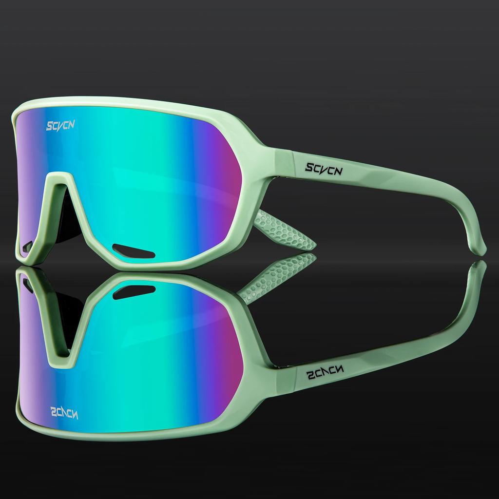 Scvcn Fashion Sunglasses for Men Sun Mountain Bike Road Bicycle Eyewear Goggles Sports UV400 MTB Photochromic Cycling Glasses