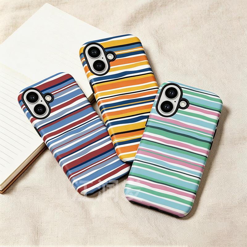 Stripe Compatible Apple 17 Phone Case, IPhone 16 Film 2-in-1 15 Anti Drop Film Phone Case, 13