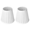 2 Pcs Double Small Lamp Shade Clip On Bulb Comfortable Material Barrel Fabric Lampshade for Table Chandelier Wall Lamp