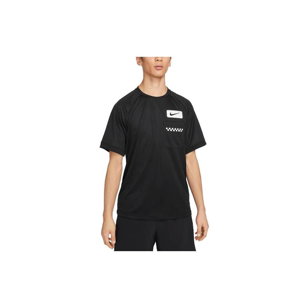 Nike T Shirts Men's Black Crew Neck Moderate Straight Fit DX8635-010