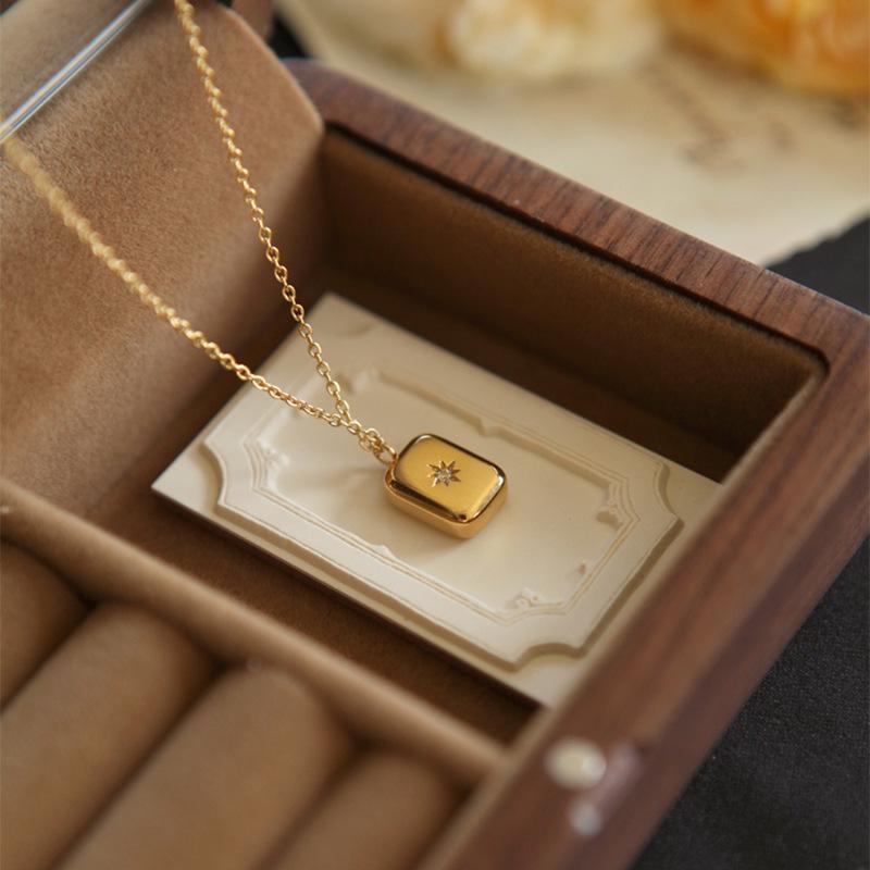 Серебряная подвеска-капля на цепочке для женщин, золотого цвета, с циркониевым charm, чокер