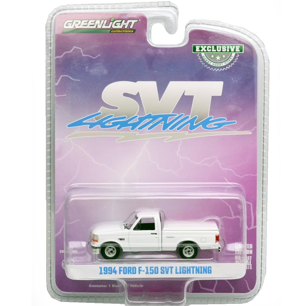

GREENLIGHT 1/64 Scale 1994 Ford F-150 SVT Lightning (White) зелений