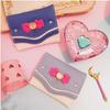 Candy Color Bow Damenmode Geldbörse PU Leder Karte Münzbörse