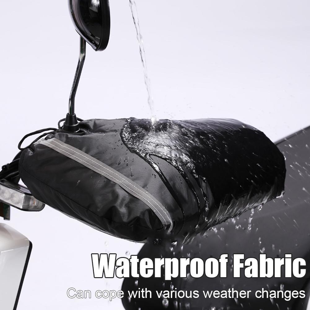 Winter Electric Bike Gloves Thickened Waterproof Flannel Keep Warm Anti-Slip Gloves Outdoor Cycling Motorcycle Universal Gloves