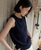 STEP AROUND Boat Neck Tube Sleeveless Knit_Navy