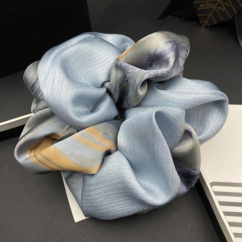 Elegant Double-Color Satin Hair Tie for Updos and Buns