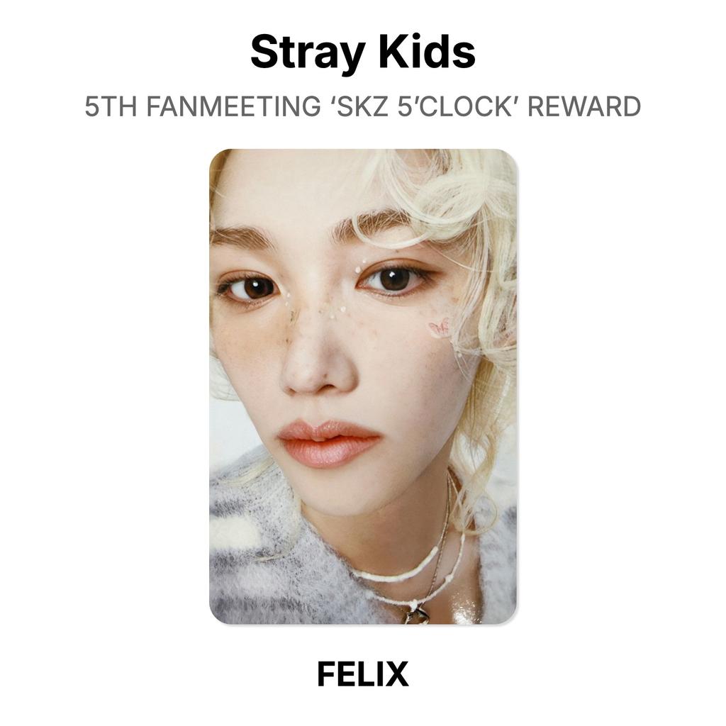 Stray Kids 5TH FANMEETING ‘SKZ 5’CLOCK’ REWARD Official Photocard