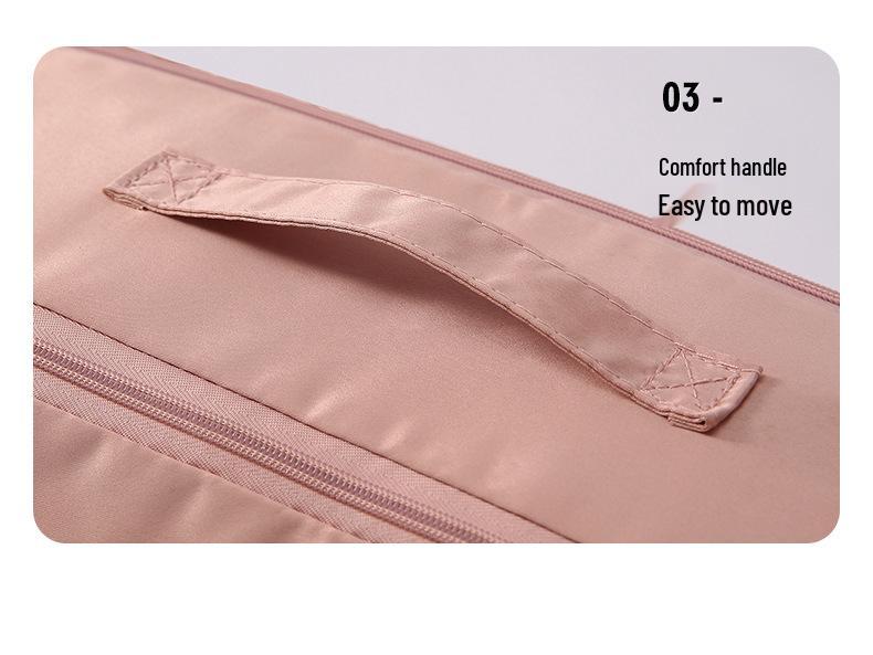 Large Capacity Compressible Storage Bag for Quilts and Jackets