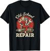 Classic Mechanic Pinup Girl Garage Repair Graphic Tee Shirt