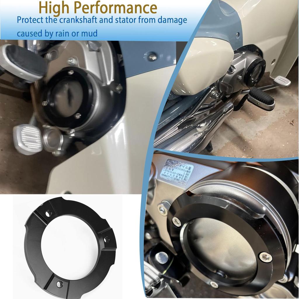 SHINKXMT Motorcycle Engine Cover Left Crank Case Cover Left Engine Stator Slider Ring Cover