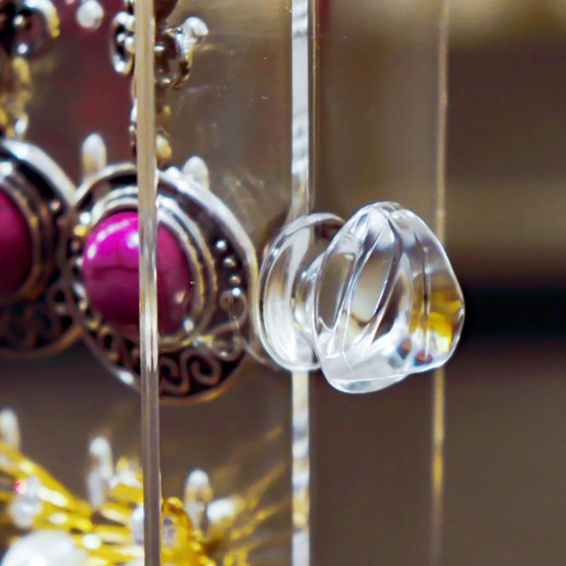 A Clear Earring And Necklace Display Case, Vintage Plastic Storage Case With Drawers For Bracelets, Rings And Accessories