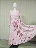 Elegant European Long Sleeve Printed V-Neck Mid-Length Vacation Dress 2025