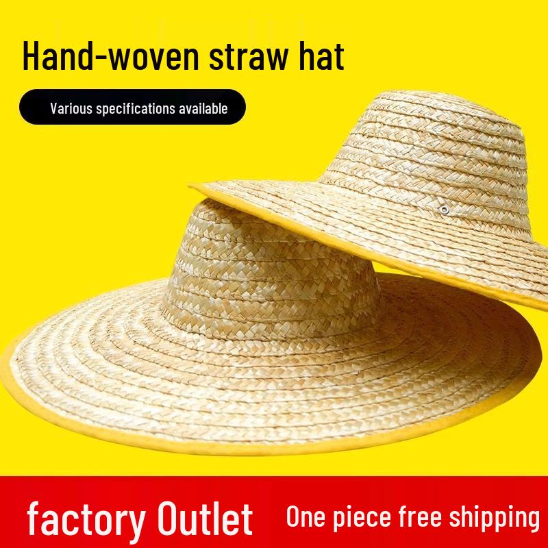 Farmer's Wide Brim Sun Hat: Outdoor Travel, Summer Protection, Tea Picking, Coolie Fishing Hat