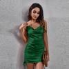 Ladies Sexy Short Dress Fashion Party,Date,Clubwear Woman's V-Neckline Backless Dress 