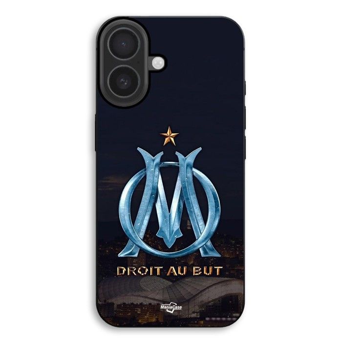 Coque de téléphone - MANIACASE - iPhone 17 - Silicone TPU - OM logo - Souple - Noir