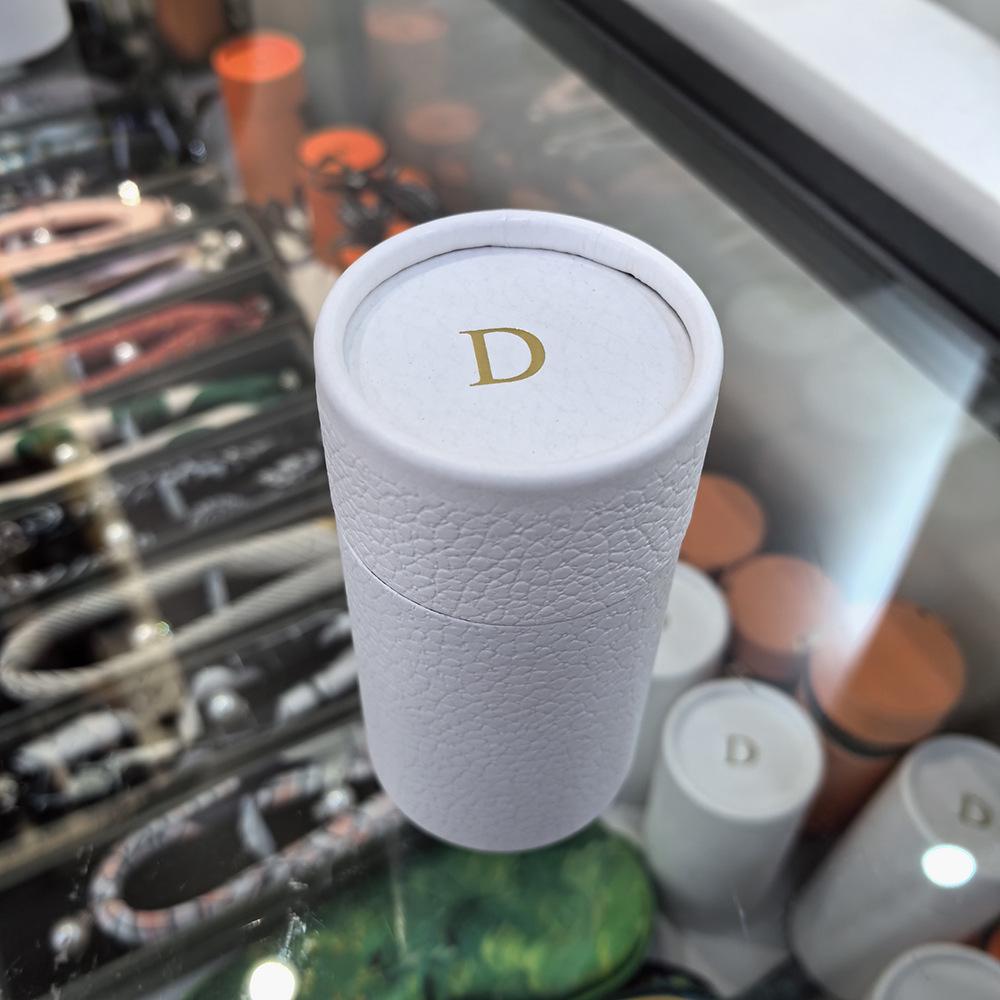 Exquisitely Decorated Orange Round Gift Box with Ribbon Neckerchief