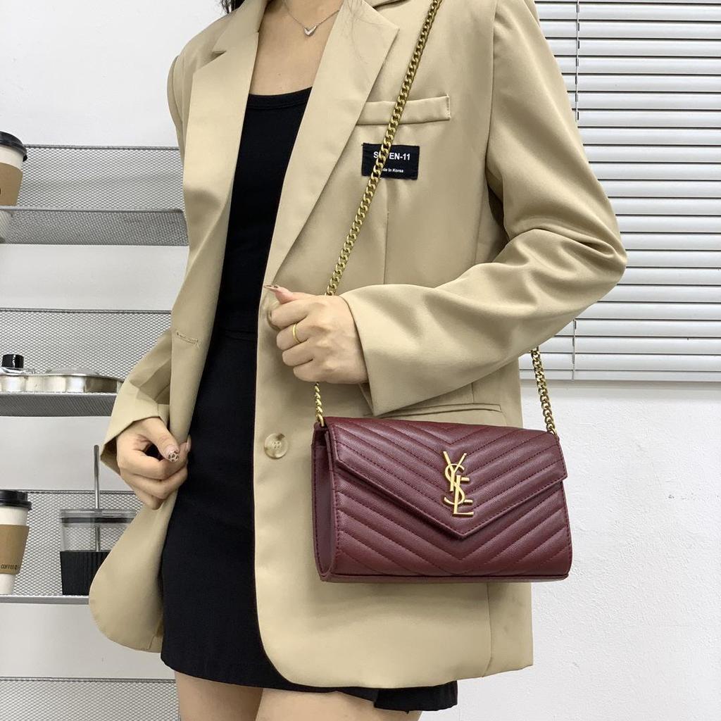 Removable Logo DIY Genuine Leather Caviar Chain Bag - Versatile High-End Crossbody Underarm Bag for Women