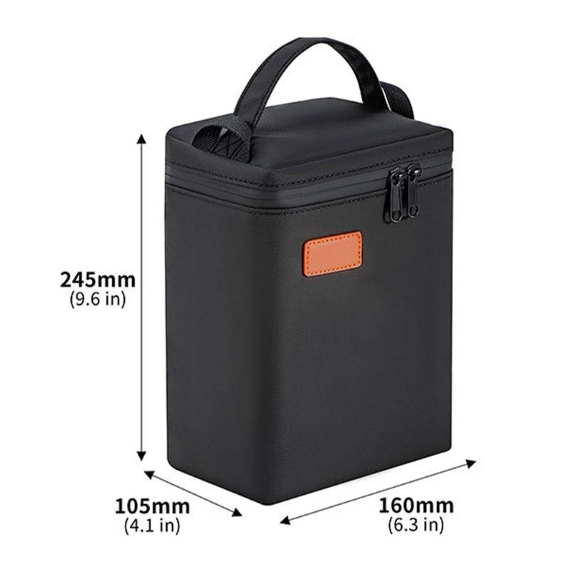 Universal UAV Battery Cold Insulation Heated Pouch Large Capacity EVA Organiser Bag 2-Compartment Safe Storage
