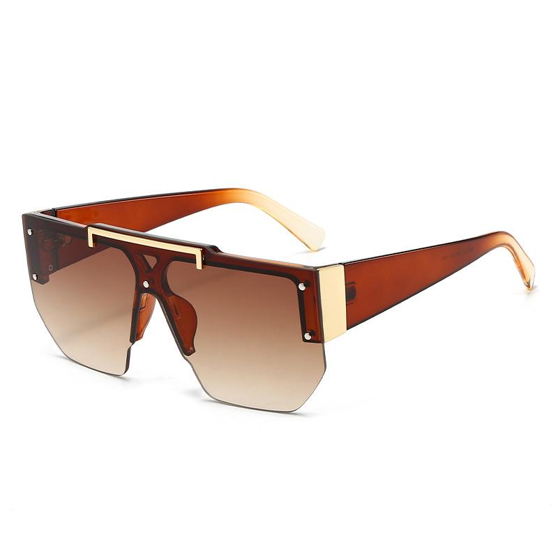 Fashion New One-piece Sun Glasses Rimless Frameless Men Women Cycling Sun protection square Sunglasses 2025
