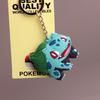 Soft Silicone Keychains Charmander Bulbasaur Sandshrew PVC Charms Cute Cartoon Anime Keyrings Kids Toys Gift