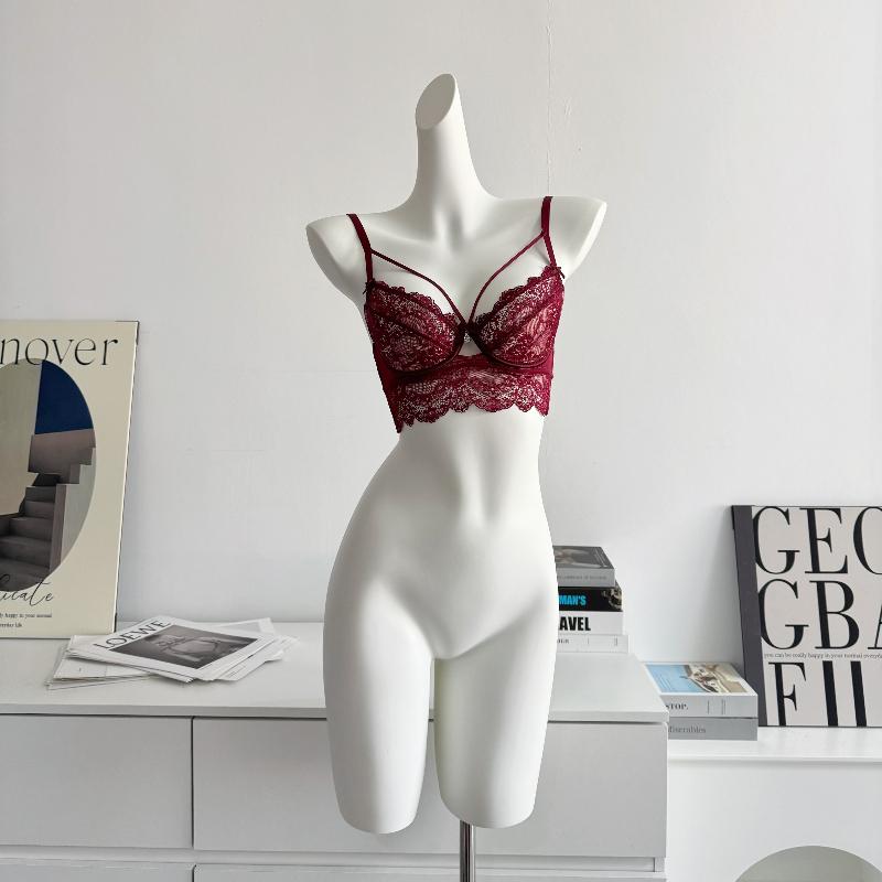 Sexy Underwear Bra Women Ultra-thin Bra Clothes French Lace Breathable Bralette Female Silk Comfort Bras and Thong Lingerie