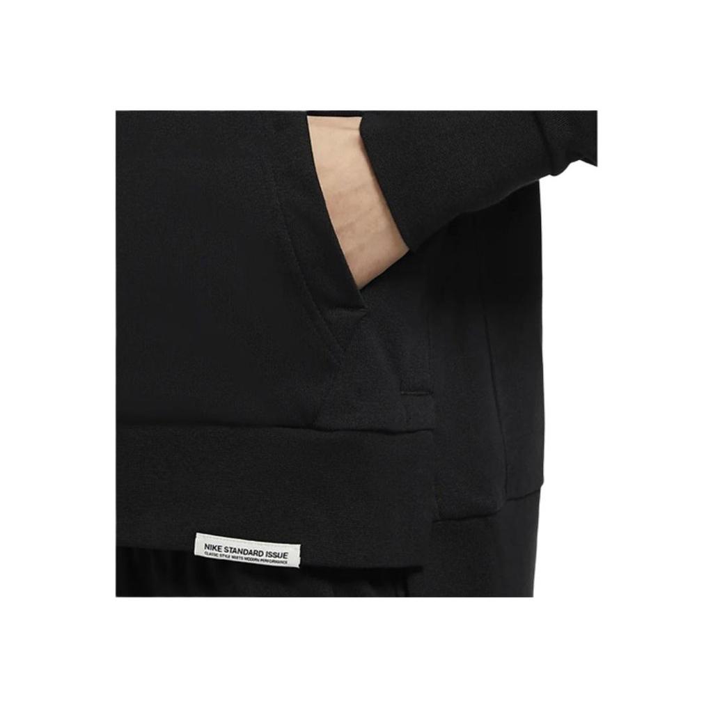 Nike Casual Sport Print Basketball Hoodie Sweatshirt Women Tops Black CZ6601-010