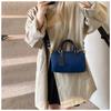 Patchwork Colorblock Mini Handbags For Women Denim Shoulder Cross Body Bags Casual Street Small Boston Bag 2025 Designer Purses