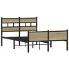 VidaXL Bed Frames Without Mattress Sonoma Oak 120x200 Cm, Double Bed, Bedroom Furniture, Guest Bed, Bed, Frame 4017288