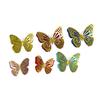 6Pcs Self Adhesive Butterfly Wall Sticker Waterproof PVC Wall Decals Double Layer DIY Wall Art Stickers for Living Room Bedroom Bathroom