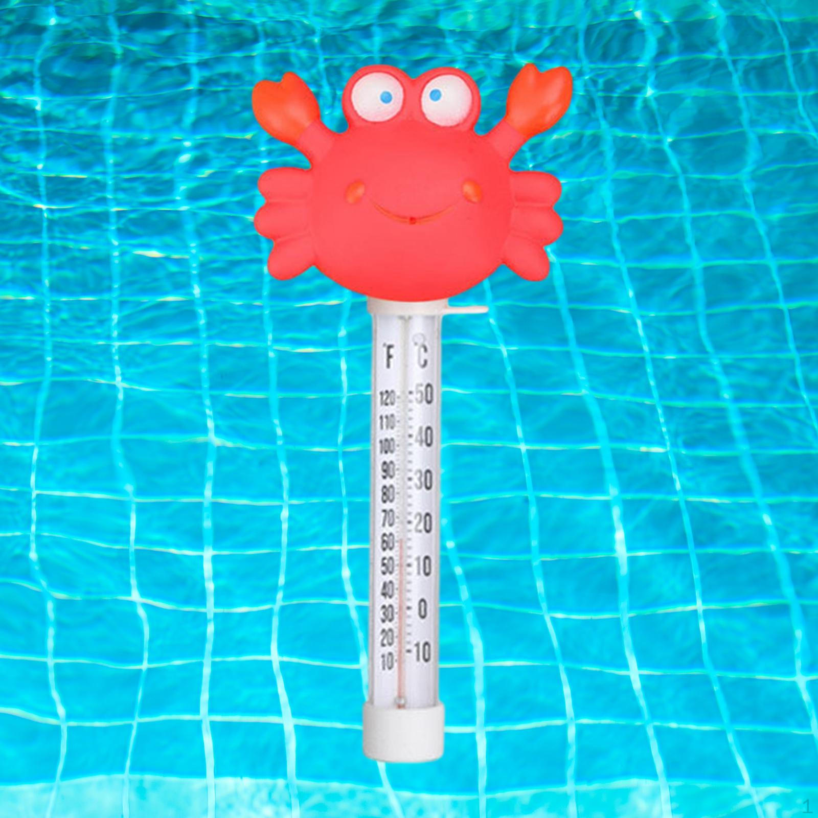 Термометр для бассейна плавающий для прудов с рыбой, спа Red Crab