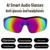 Smart Bluetooth Glasses 02Pro Max with AI Translation and Music-Enabled Earbuds