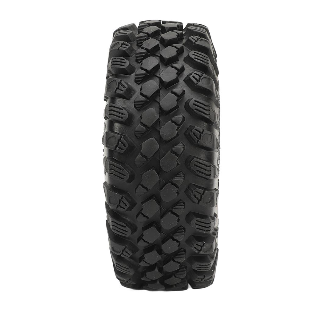 RC Tires 2.2inch 4Pcs RC Rubber Tyre Set Wheel Tires for 1:10 RC Crawler 130mm Diameter RC Accessories Black